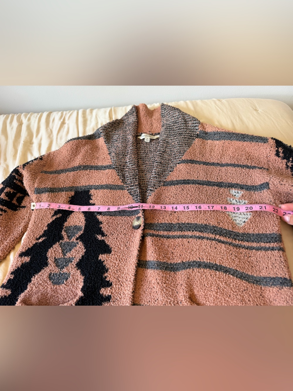 VICI Davi & Dani Southwestern Aztec Knit Button Cardigan Sweater Small - Picture 9 of 10